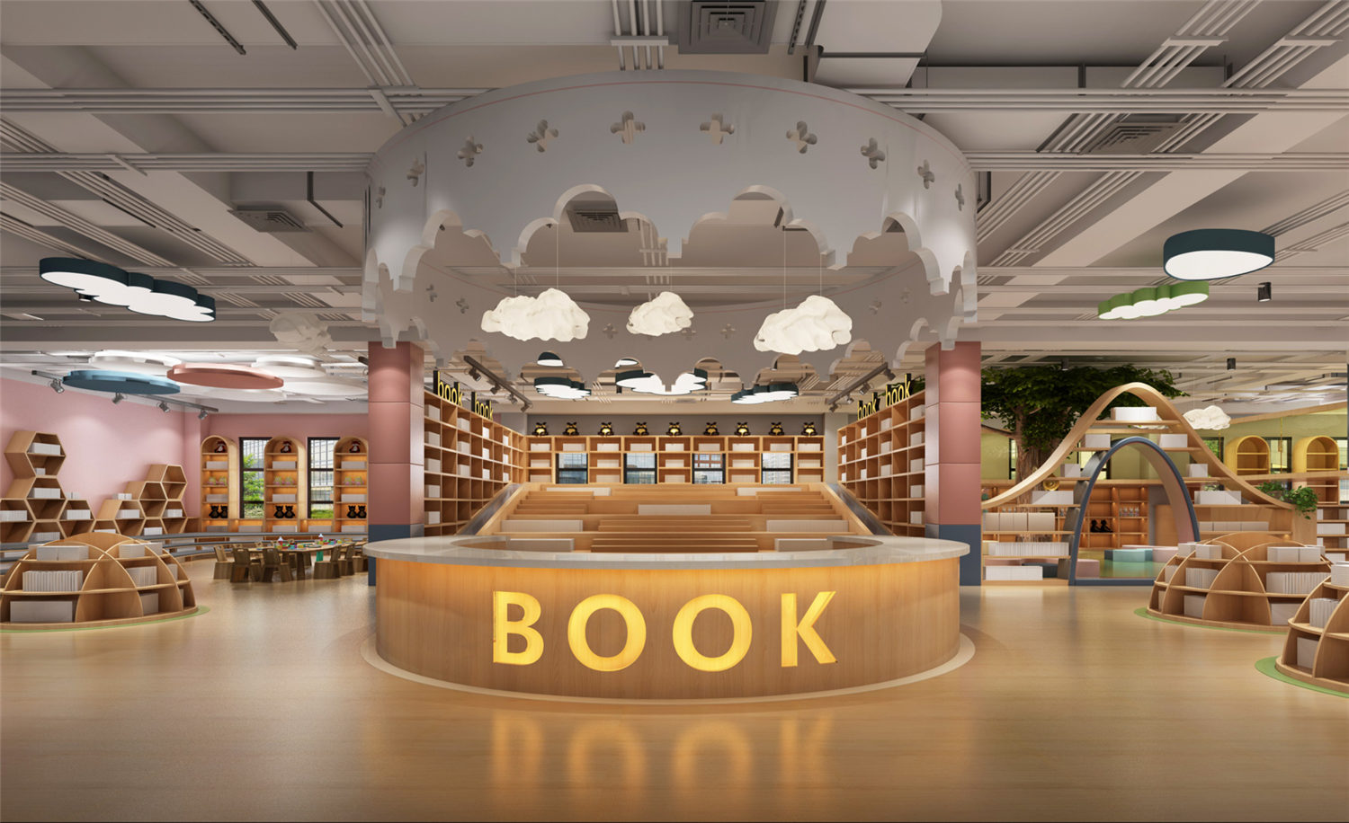 六安图书馆儿童阅读区域装饰设计